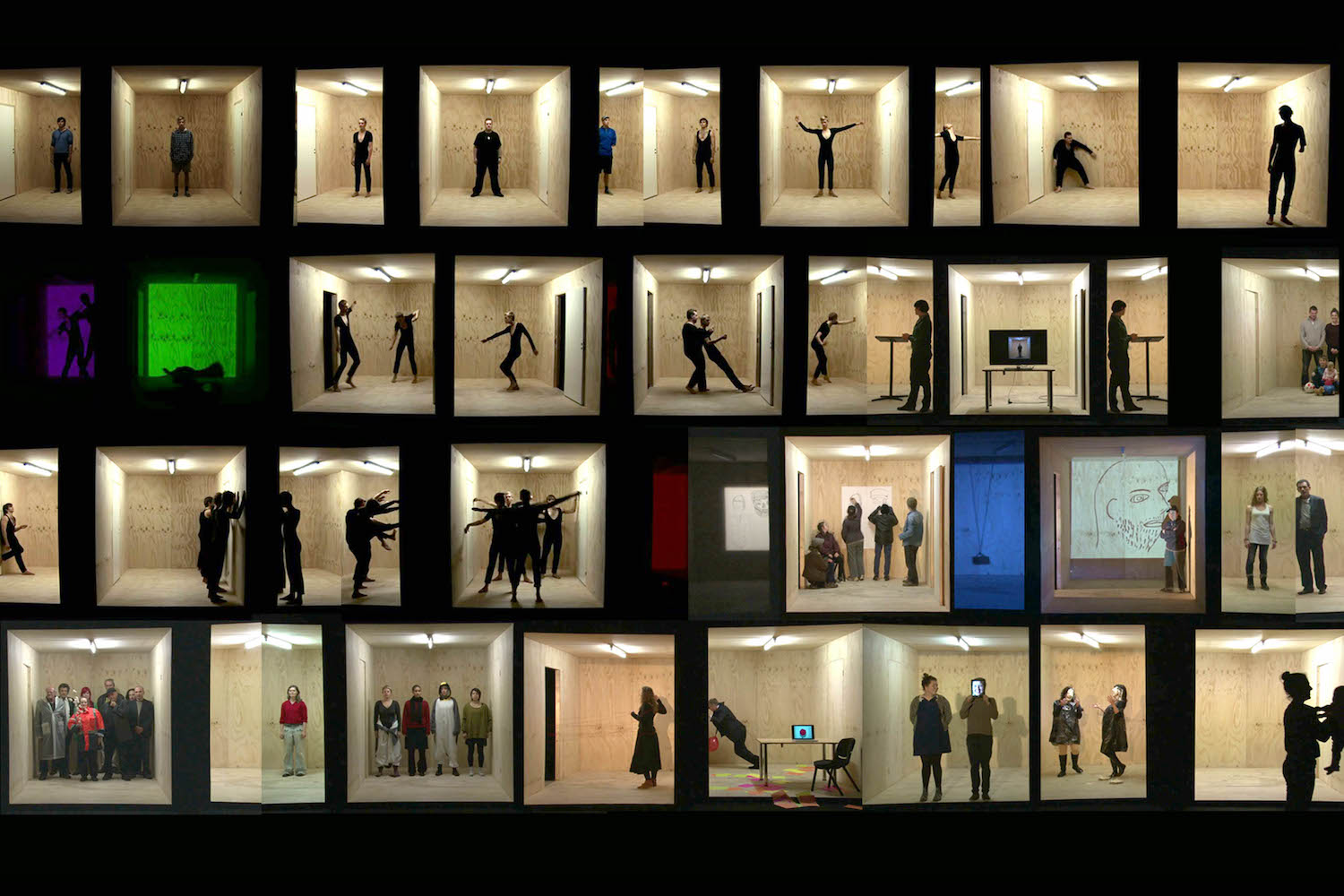 The Democratic Set performance collage of images